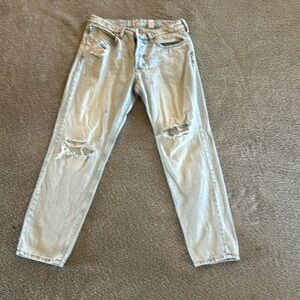 H&M low waisted boyfriend jeans